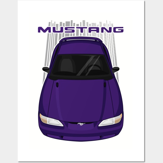 Mustang GT 1994 to 1998 SN95 - Purple Wall Art by V8social